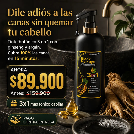 Shampo Cubrecanas Hardye 3 en 1