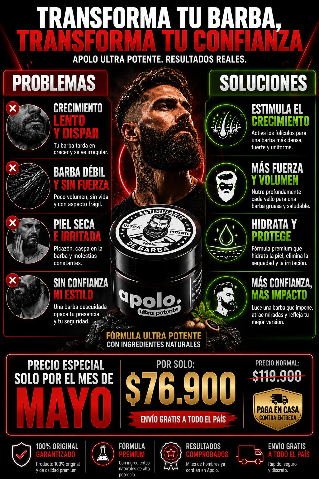 APOLO ESTIMULANTE DE BARBA