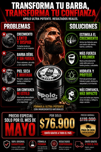 APOLO ESTIMULANTE DE BARBA
